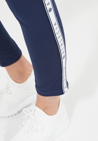 Athlecia Skinny Workout Pants 'Sella' in Blue