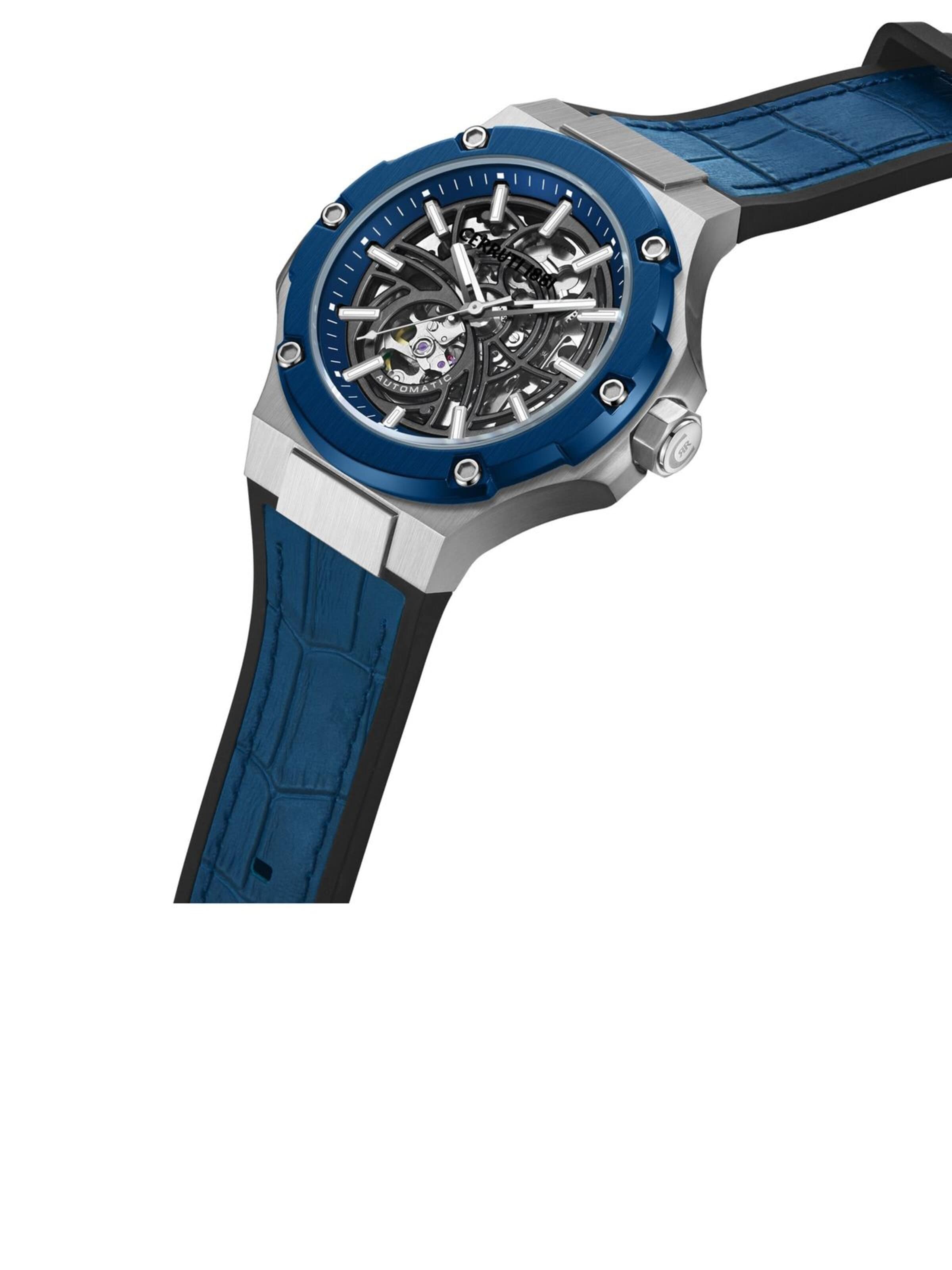 CERRUTI 1881 Analoguhr 'Automatic watch Lucardo'‌‌‌‌‌‌‌‌‌ in Blau