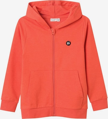 NAME IT Zip-Up Hoodie 'Valon' in Orange: front