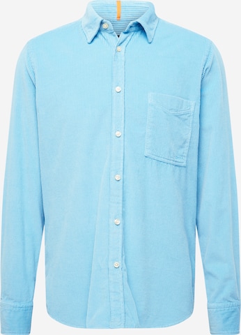 BOSS Black - Ajuste regular Camisa 'Relegant 6' en azul: frente