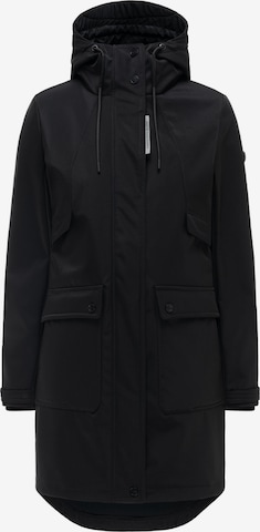 Manteau fonctionnel 'Morgennebel 14' NAVAHOO en noir : devant