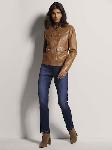 Veste mi-saison MADELEINE en marron