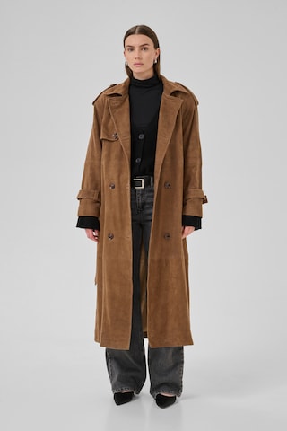 My Essential Wardrobe Übergangsjacke 'Tara' in Braun: Vorderseite