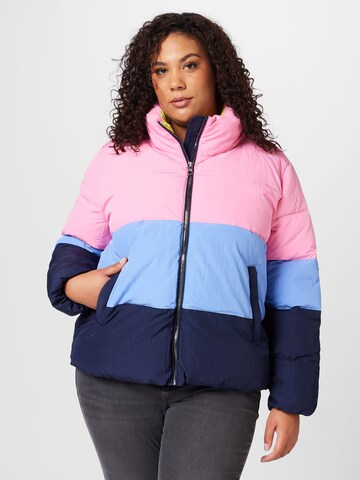 ONLY Carmakoma Jacke 'DOLLY' in Blau: predná strana