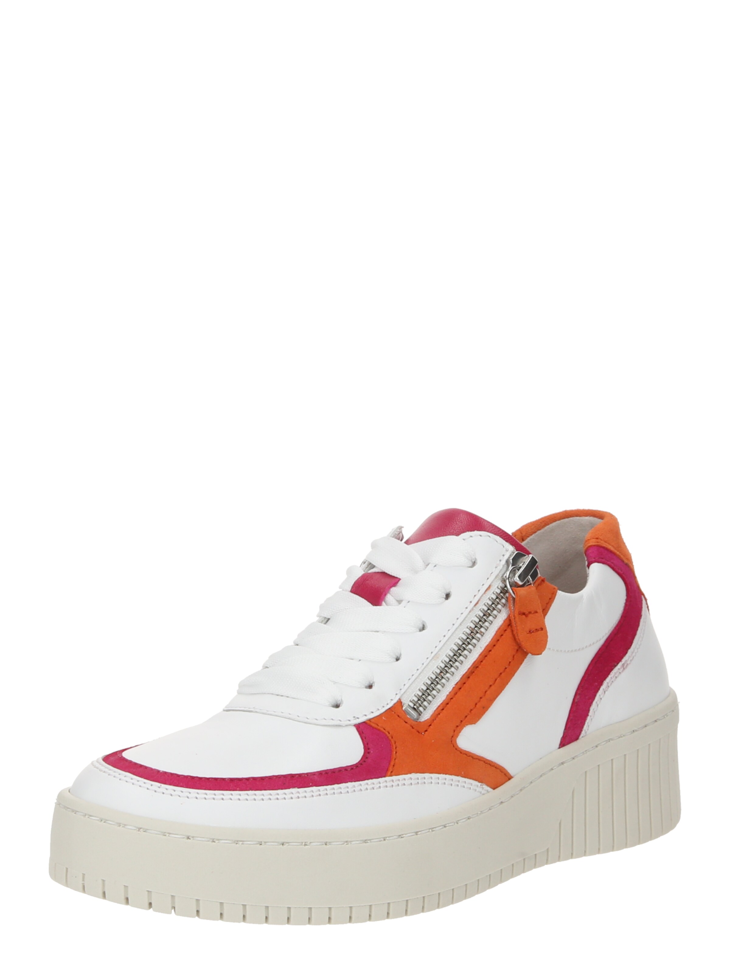 GABOR Sneaker in orange / dunkelpink / weiß, Produktansicht