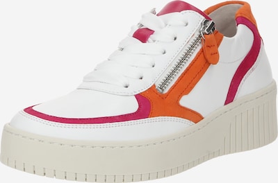 GABOR Sneaker in orange / dunkelpink / weiß, Produktansicht