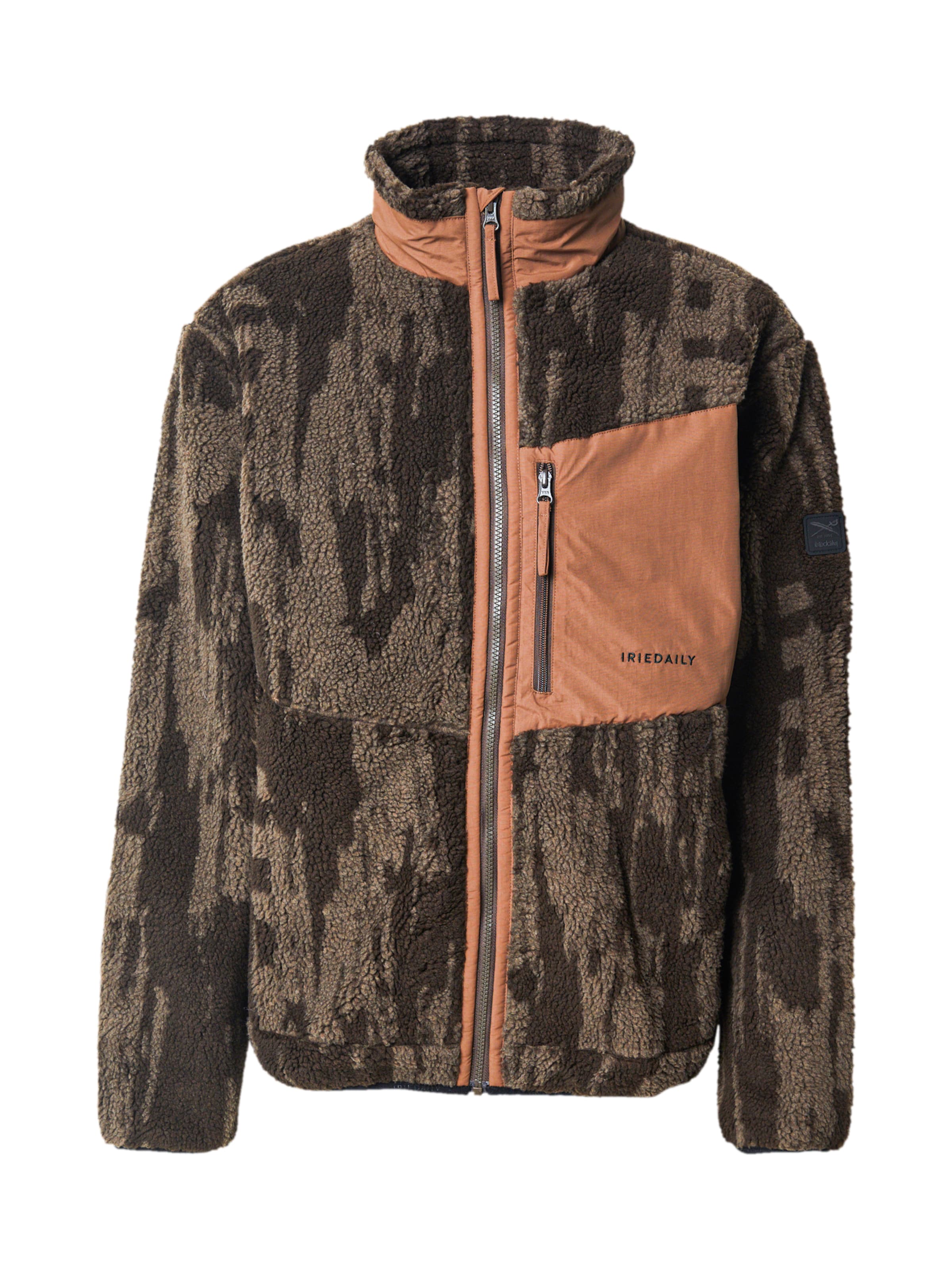 Iriedaily Fleecová mikina 'Flawless' – hnědá: přední strana