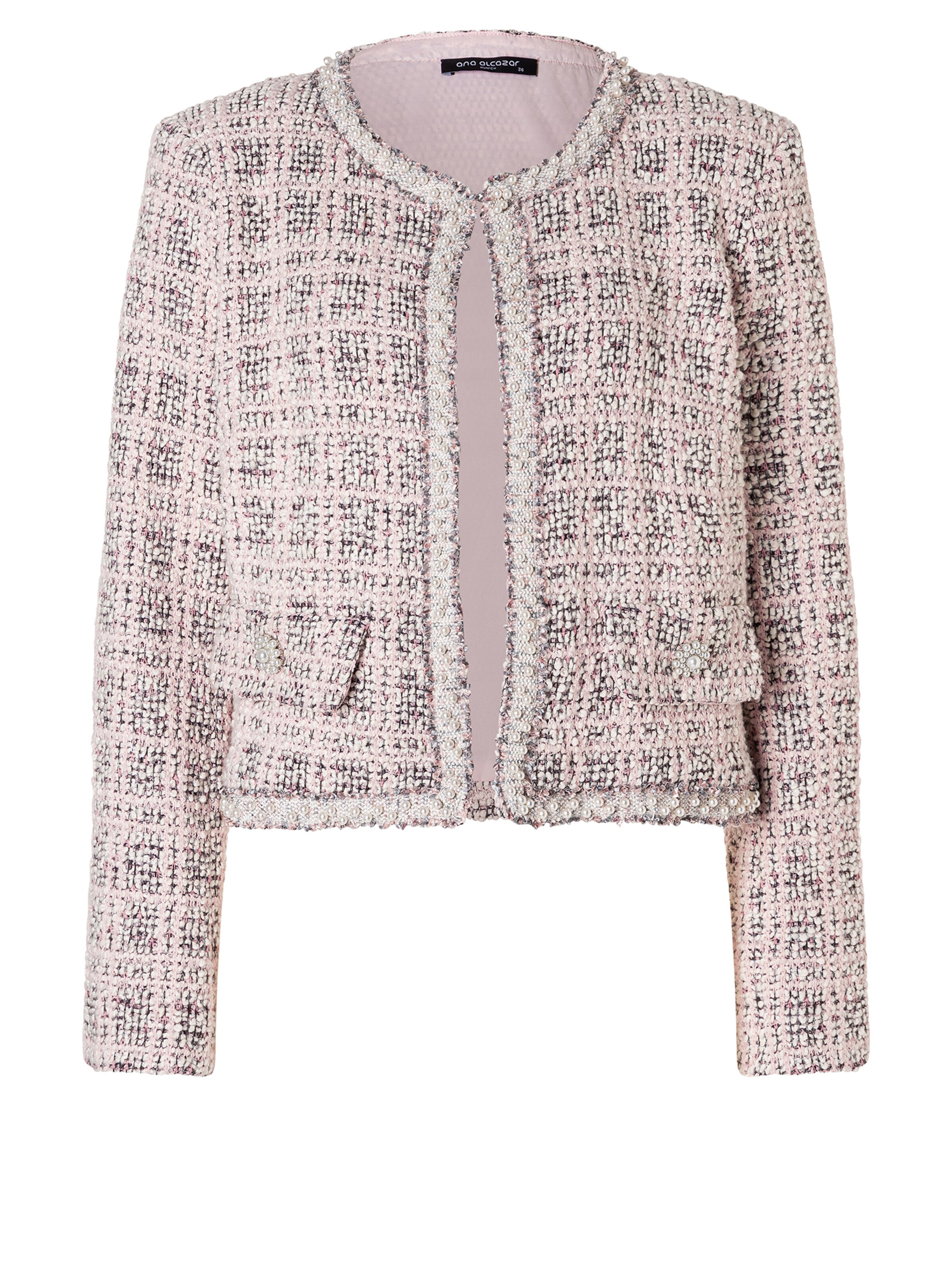Ana Alcazar Between-Season Jacket 'Abjana' in Pink: front