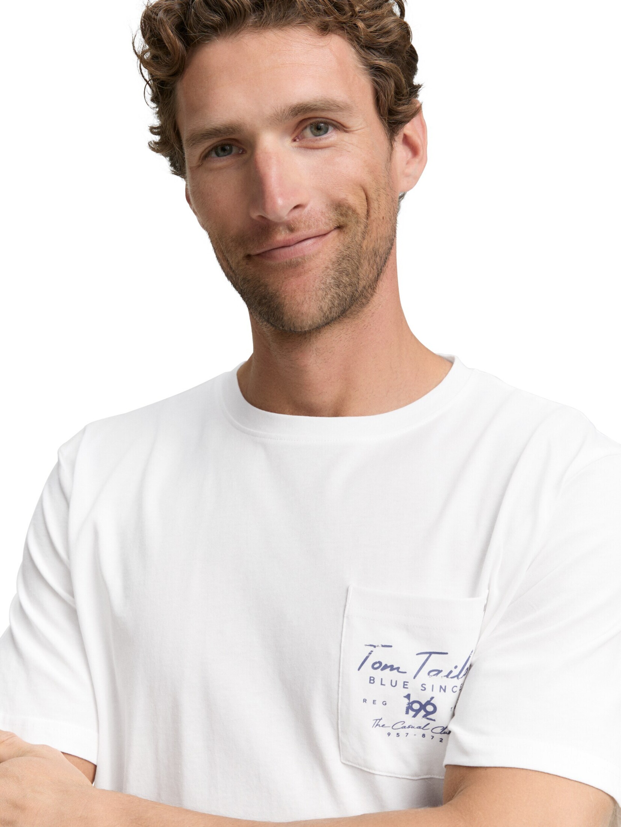 balts TOM TAILOR T-Krekls