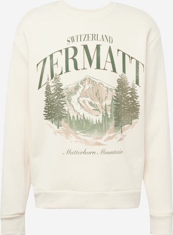 HOLLISTER Sweatshirt 'APRES SKI' in Beige: voorkant