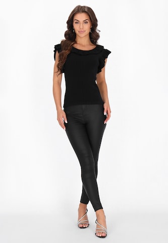 faina - Pullover em preto