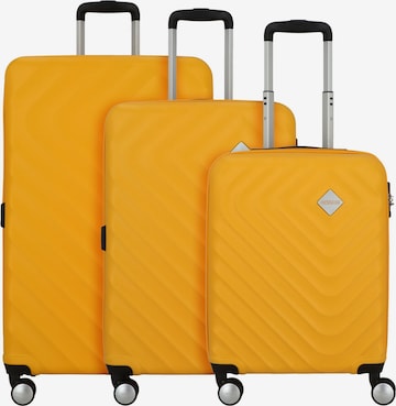 Set di valigie di American Tourister in giallo: frontale