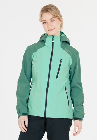 Weather Report Outdoor Jacket 'CAMELIA W-PRO' in Green: front