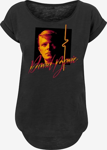 F4NT4STIC Shirt 'David Bowie' in Zwart: voorkant