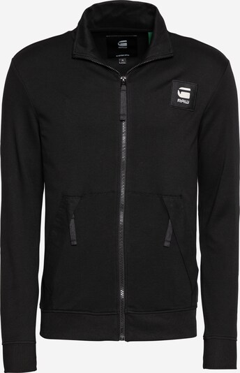 G-Star RAW Sweatjacke in schwarz / weiß, Produktansicht