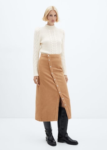 MANGO Skirt 'DANITAP' in Brown