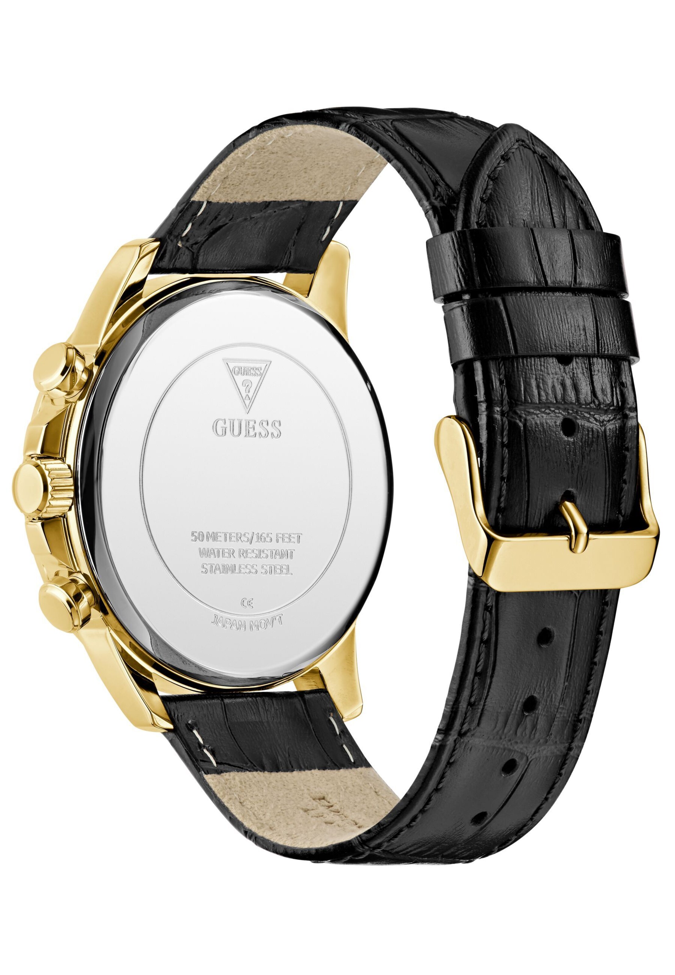 GUESS Analoguhr 'WALKER' in Schwarz