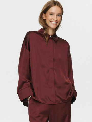 NÜMPH Bluse 'NUSANTINA' i rød: forside