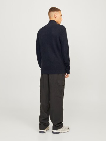 JACK & JONES Knit cardigan 'JJELewis' in Blue