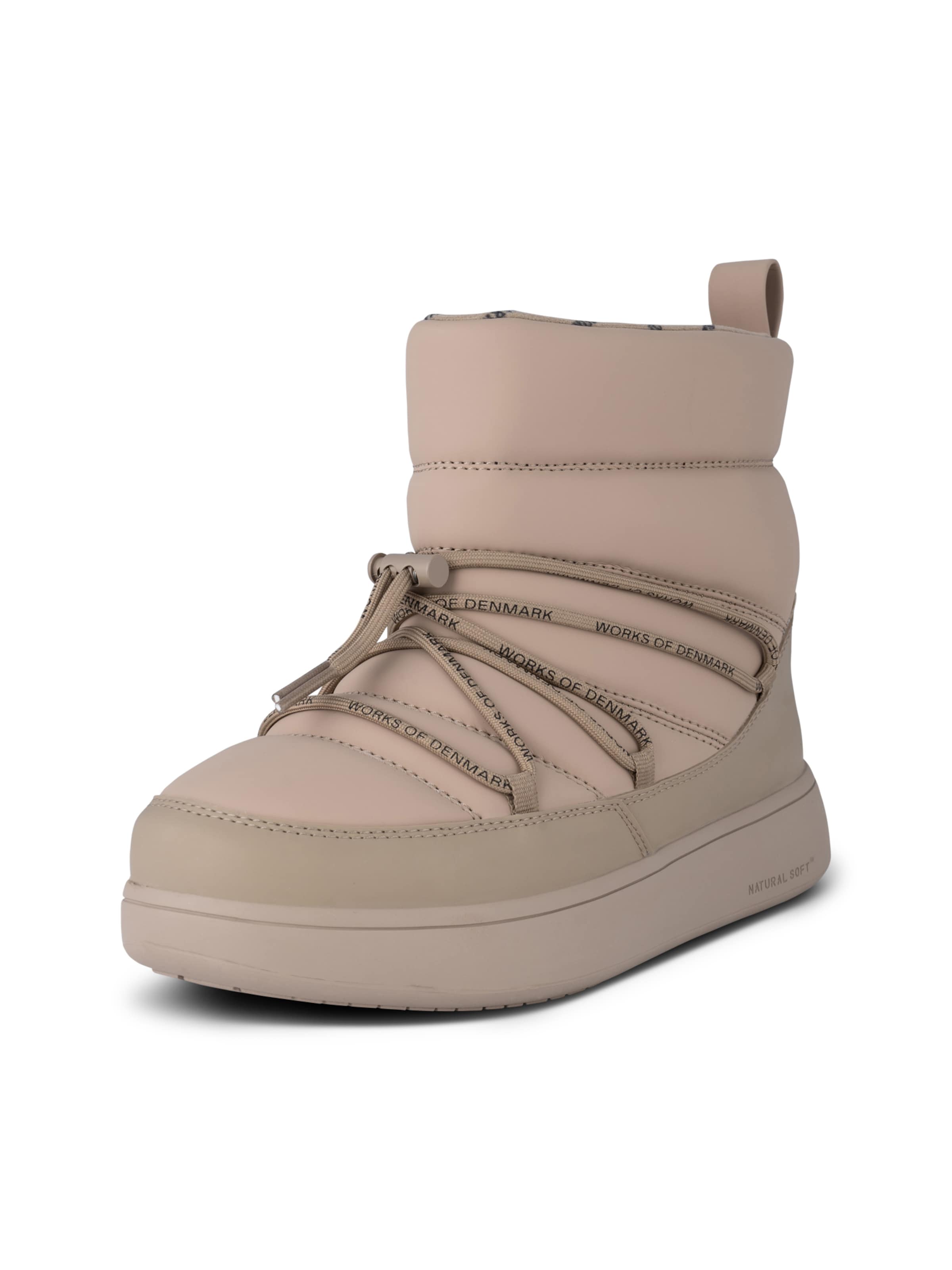 WODEN Snowboots 'Isa' i beige: forside