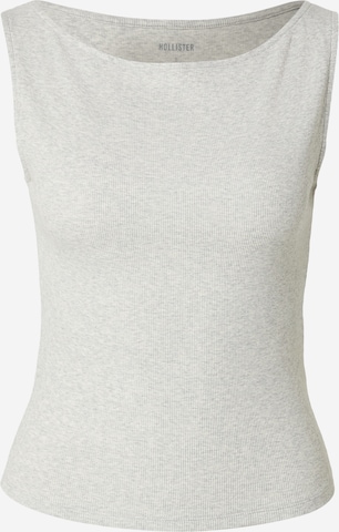 HOLLISTER Top – šedá: přední strana