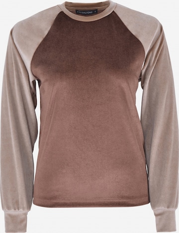 FRESHLIONS Sweatshirt 'Sally' in Bruin: voorkant