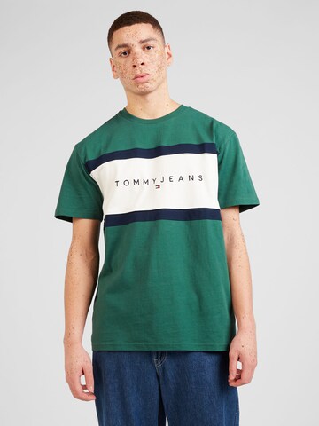 Tommy Jeans Shirt in Groen: voorkant