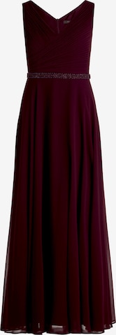 Robe de soirée Vera Mont en rouge : devant