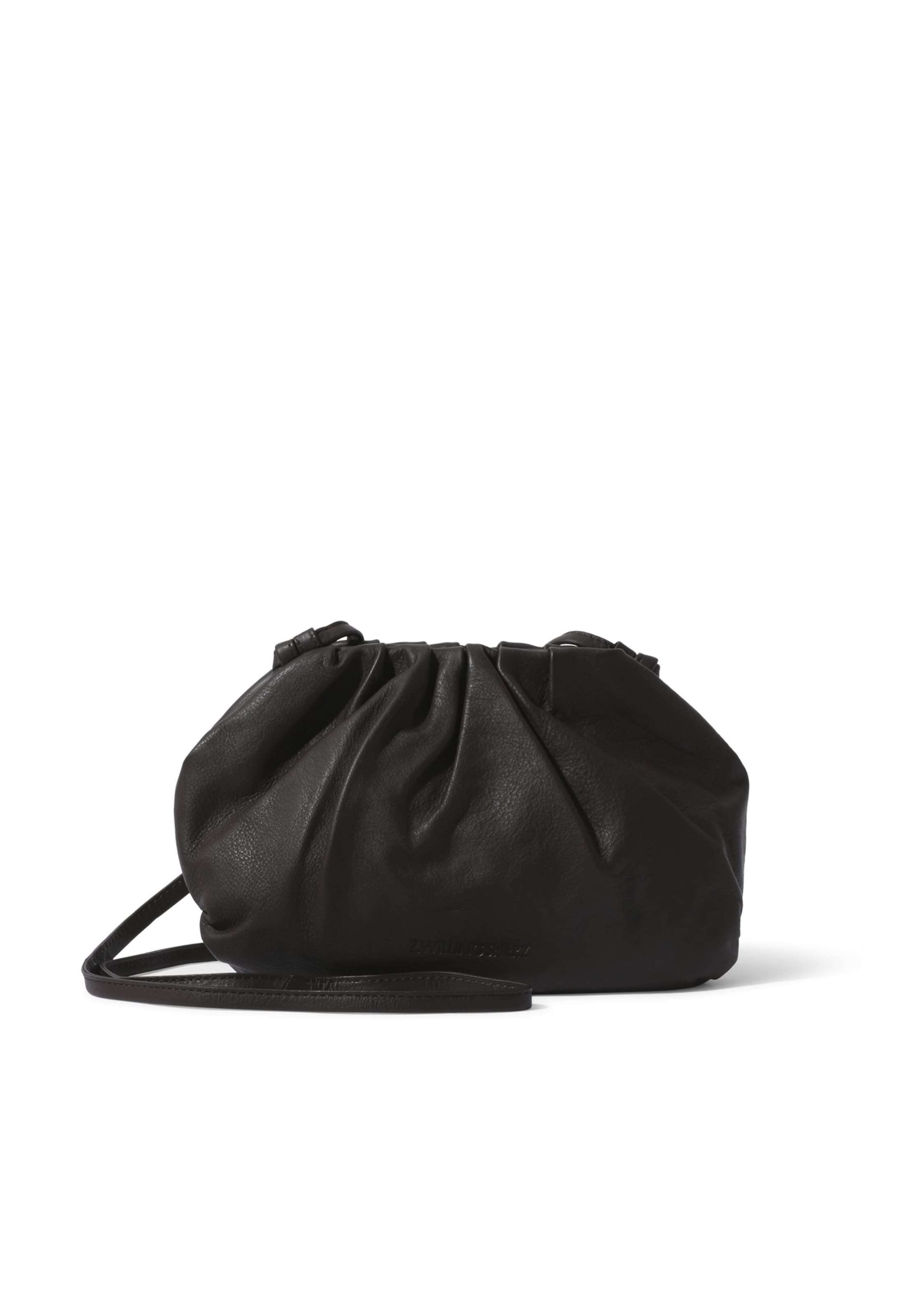 Zwillingsherz - Bolso saco 'City Nights' en marrón: frente