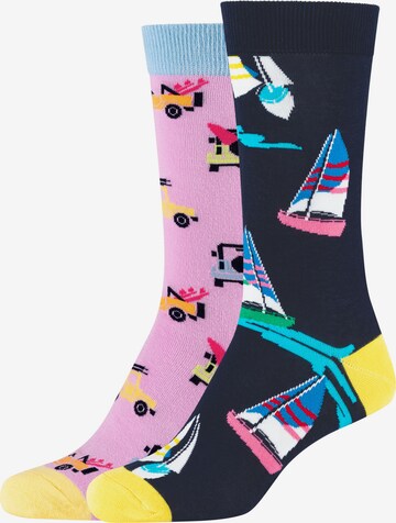 FUN Socks Socks 'Sailboats & Vehicles' in Mixed colors: front