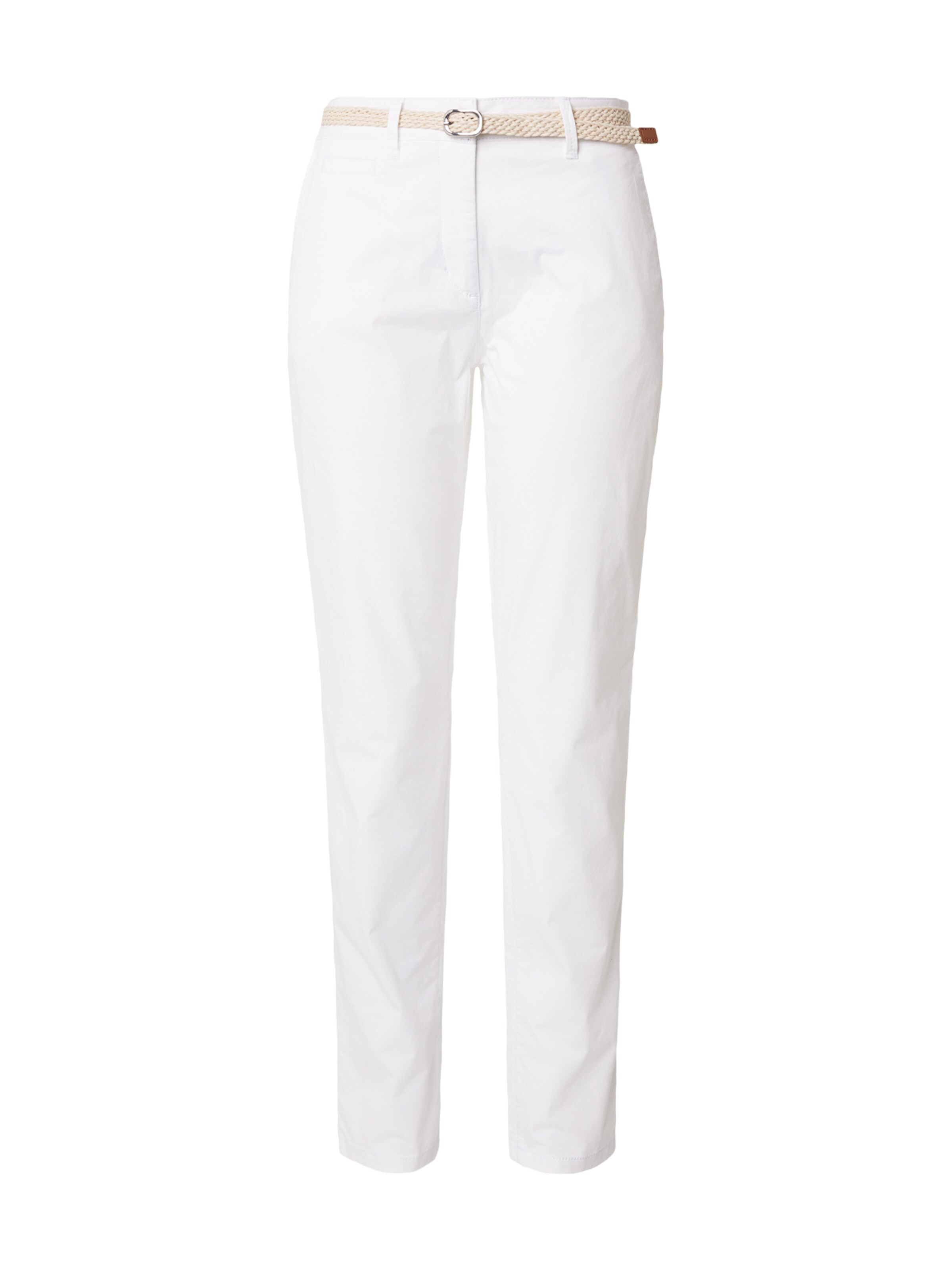 TOM TAILOR Slim fit Chino Pants in White: front