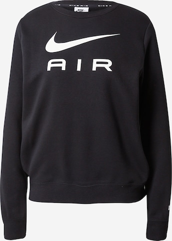 Bluză de molton de la Nike Sportswear pe negru: față