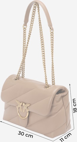 PINKO - Bolso de hombro 'Love' en beige