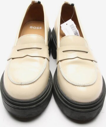 BOSS Black Flats & Loafers in 39 in White