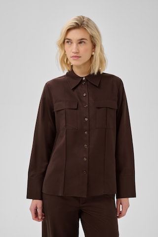 My Essential Wardrobe Bluse 'Jojo' i brun: forside