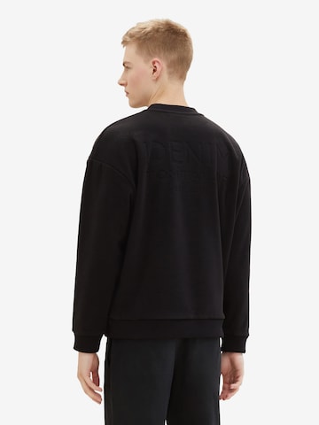 TOM TAILOR DENIMSweater majica - crna boja
