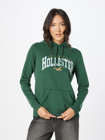 HOLLISTER Sweatshirt in Grün: Vorderseite