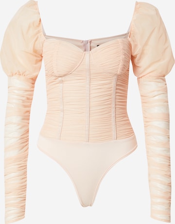 Misspap Blusebody i beige: forside