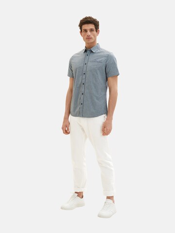 Coupe regular Chemise TOM TAILOR en bleu