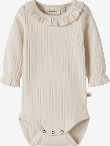 Lil'Atelier - Pijama entero/body en beige: frente