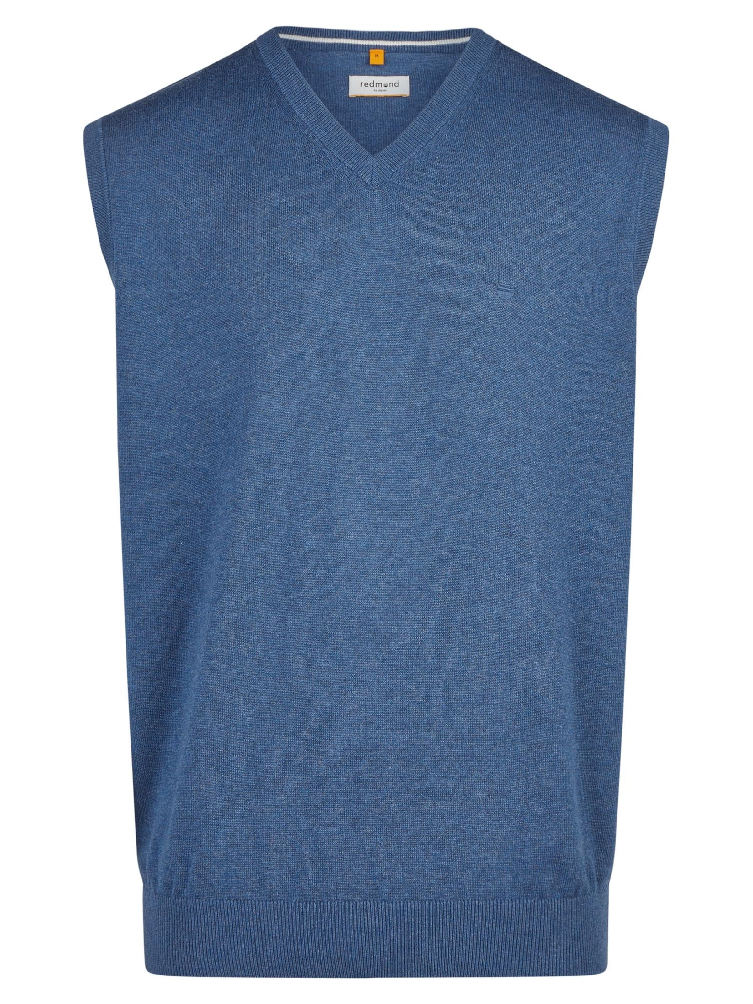 redmond Pullover 'Basic'‌‌‌‌‌‌‌‌‌ in Blau: Vorderseite