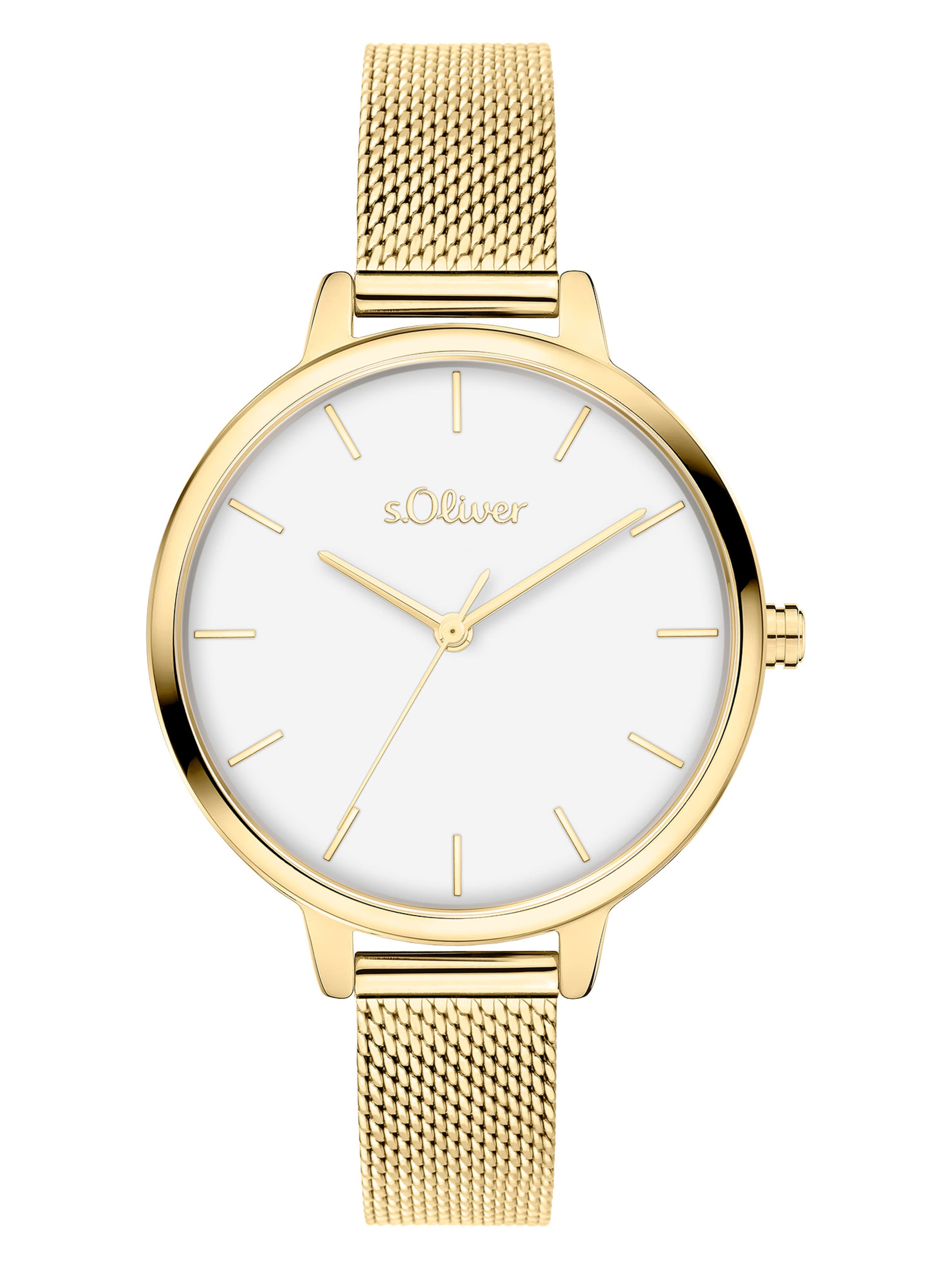 s.Oliver Analog Watch in Gold: front