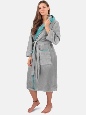 normani Long Bathrobe in Grey