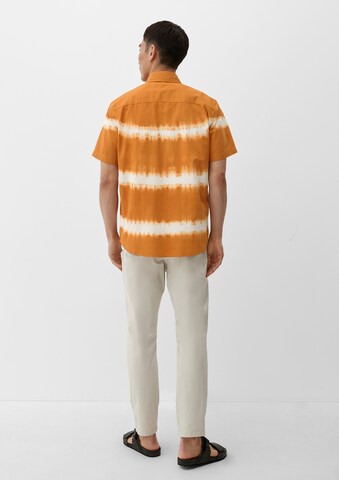 s.Oliver Regular fit Button Up Shirt in Orange