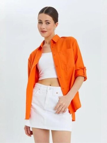 MixRay Blouse 'Hemden' in Orange