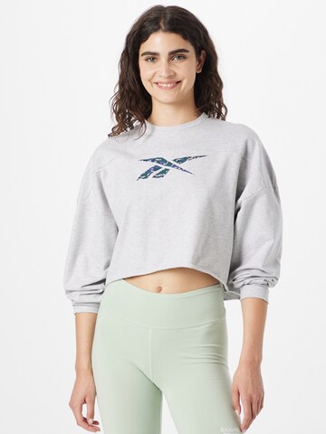 Reebok Sportief sweatshirt in Grijs: voorkant