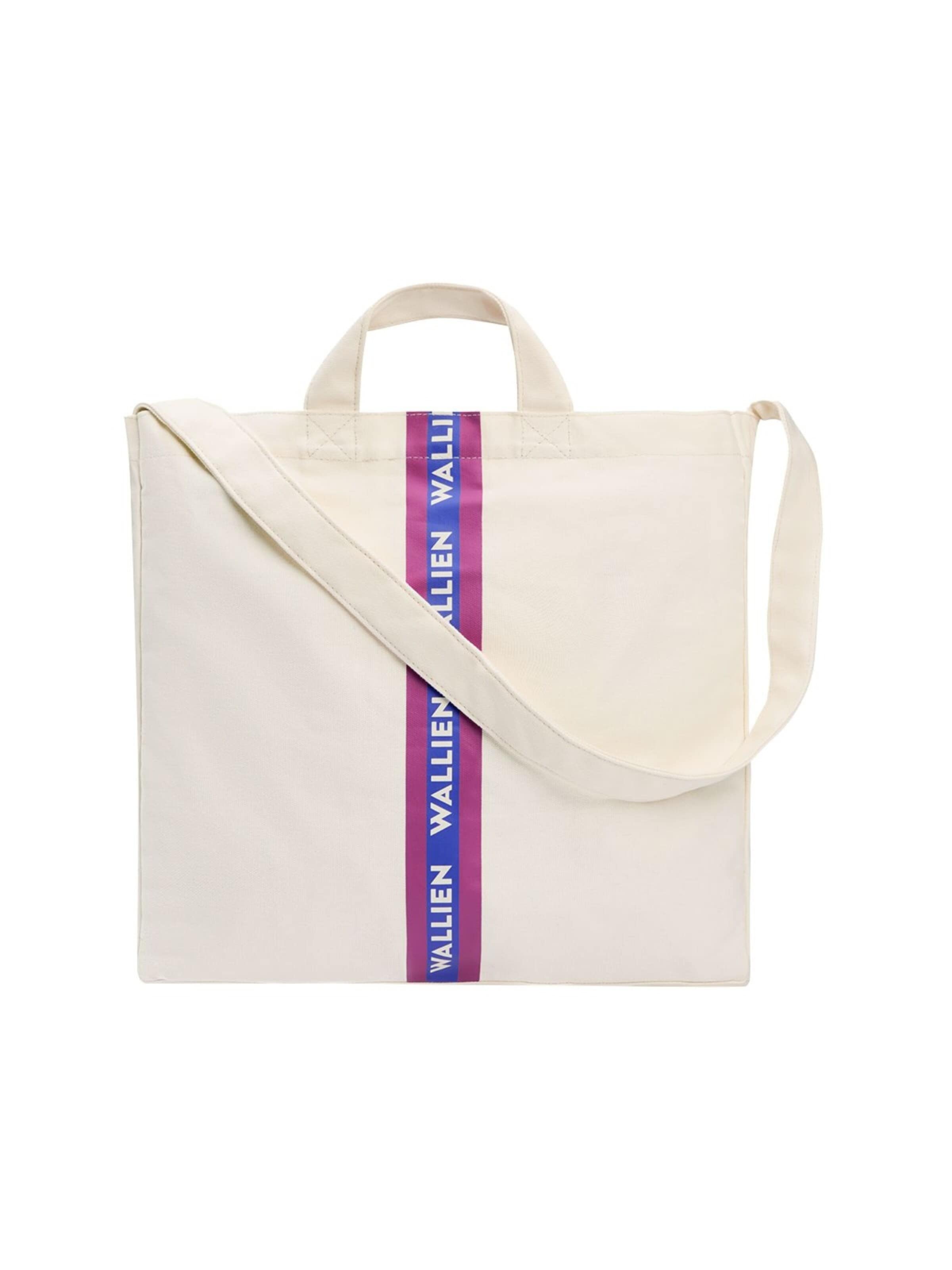 WALLIEN Shoulder Bag 'Premium Tote Bag' in White: front