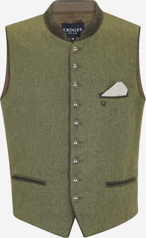 Gilet folklorique Krüger Buam en vert : devant