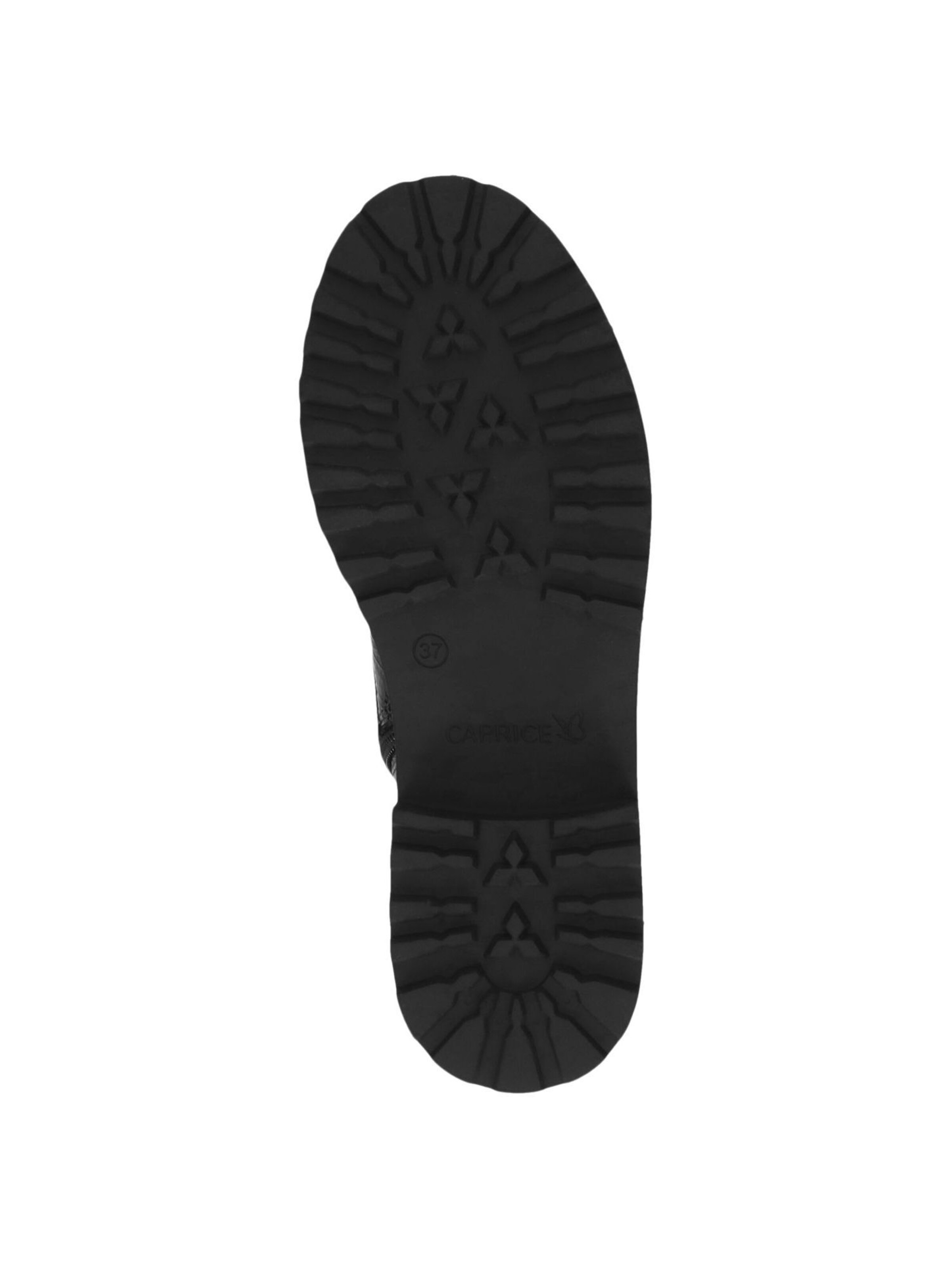 CAPRICE Lace-up bootie in Black