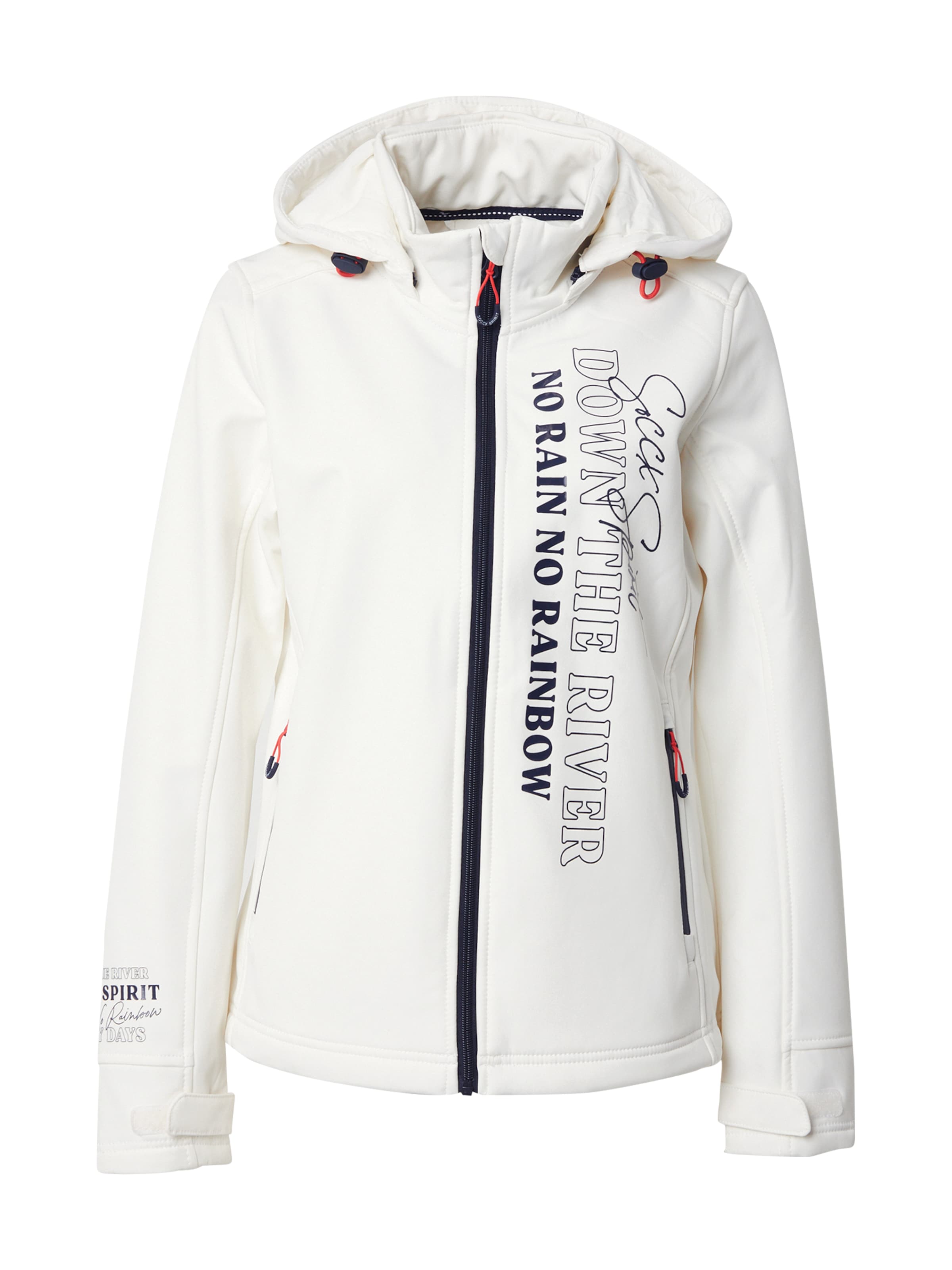 Soccx - Chaqueta de entretiempo en blanco: frente